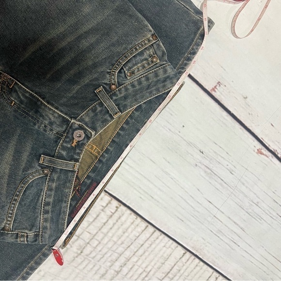 AG ADRIANO GOLDSCHMIED boot cut jeans dirty wash denim size 27 Y2K Vintage EUC - Picture 14 of 14